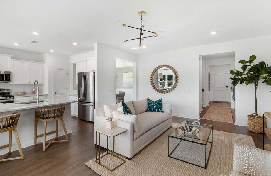 Furnished interior view inside a new home in Carnes Crossroads, Summerville (Image 3).