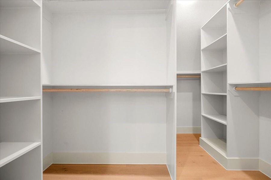 Primary walk-in closet