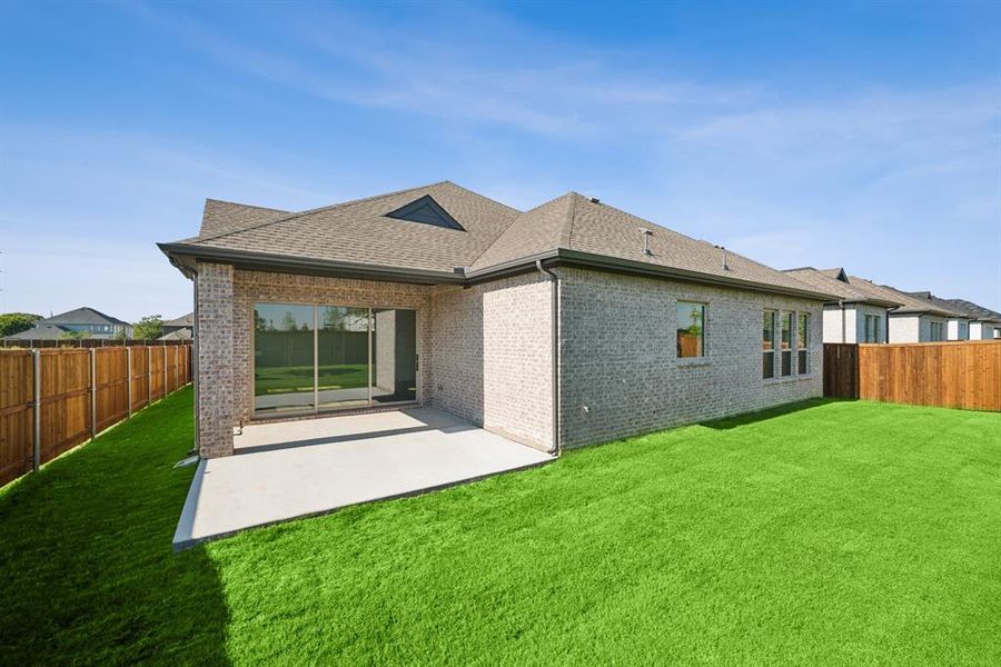 Exterior details and patio area of a home in Wellington, Haslet (Image 3).