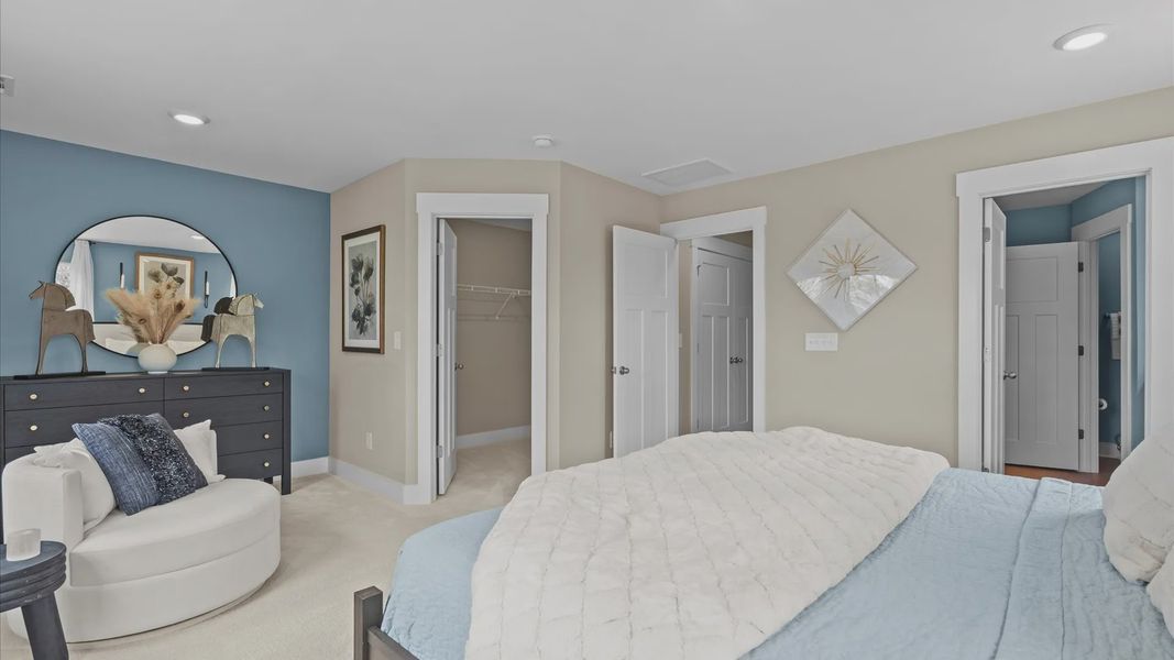 Furnished interior view inside a new home in Ransdell Pointe, Spartanburg (Image 11). Furnished interior view inside a new home in Ransdell Pointe, Spartanburg (Image 11).