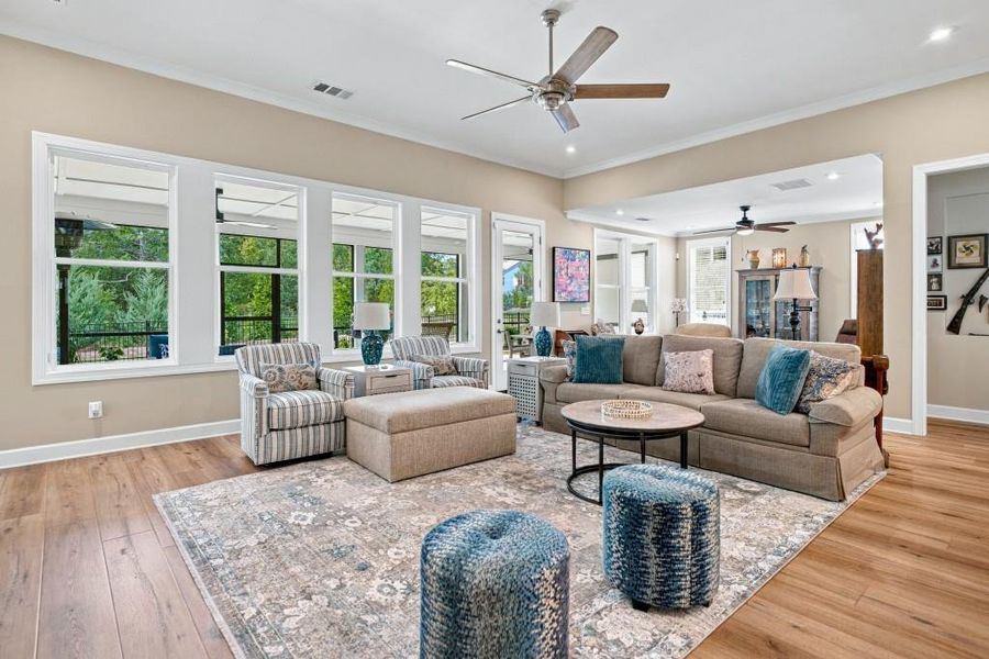 Furnished interior view inside a new home in , Hoschton (Image 14).