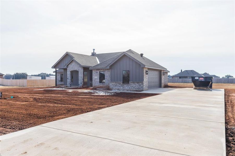 In-progress construction of a new home in , Ovalo, TX (Image 16).