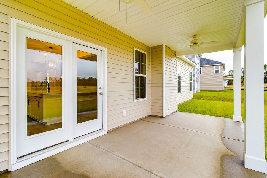 Exterior details and patio area of a home in Hendrix Farms, Lexington (Image 3). Exterior details and patio area of a home in Hendrix Farms, Lexington (Image 3).