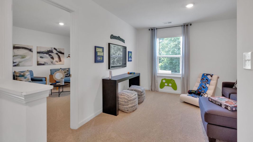 Furnished interior view inside a new home in The Hideaway at Fox Meadows, Bluff City (Image 14). Furnished interior view inside a new home in The Hideaway at Fox Meadows, Bluff City (Image 14).