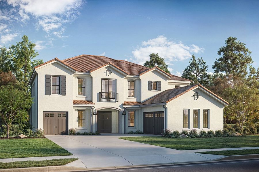Representative exterior photo of a completed home built from the Carmichael by Landon Homes in Fields - Brookside North, Frisco, TX (Image 2). Representative exterior photo of a completed home built from the Carmichael by Landon Homes in Fields - Brookside North, Frisco, TX (Image 2).