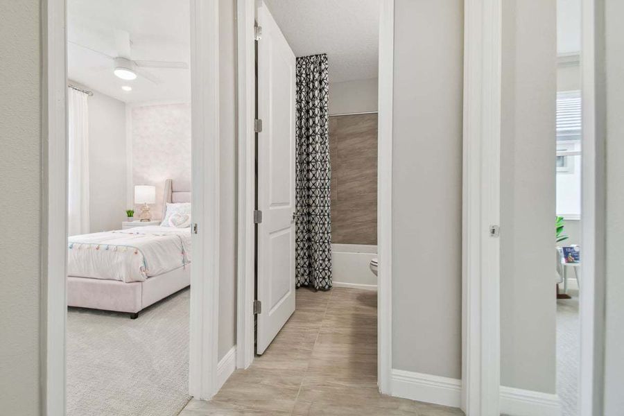 Representative furnished interior of a home built from the 50' Sweetwater by William Ryan Homes in Tamarack at Two Rivers, Zephyrhills (Image 7).