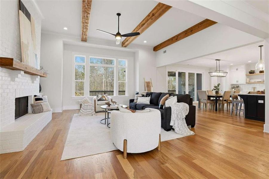 Furnished interior view inside a new home in , Newnan (Image 6).