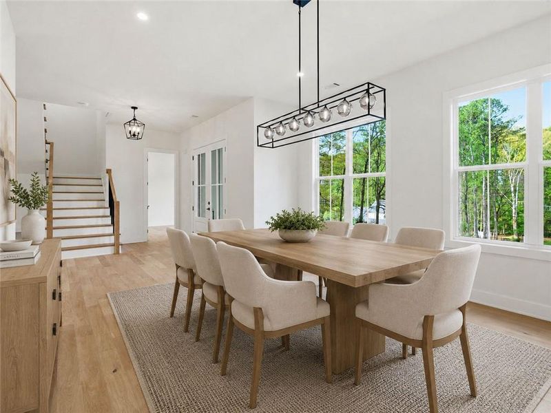 Furnished interior view inside a new home in , Marietta (Image 9).