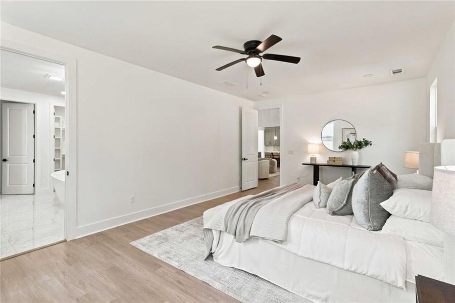 Furnished interior view inside a new home in , Griffin (Image 50).
