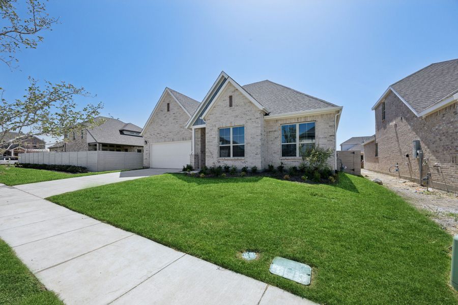 Representative exterior photo of a completed home built from the Yosemite by Centre Living Homes in Painted Tree Lakeside, McKinney, TX (Image 23). Representative exterior photo of a completed home built from the Yosemite by Centre Living Homes in Painted Tree Lakeside, McKinney, TX (Image 23).