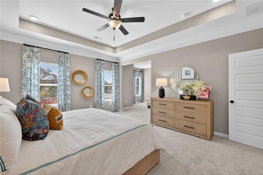 Furnished interior view inside a new home in Allen Manor, Hoschton (Image 26).
