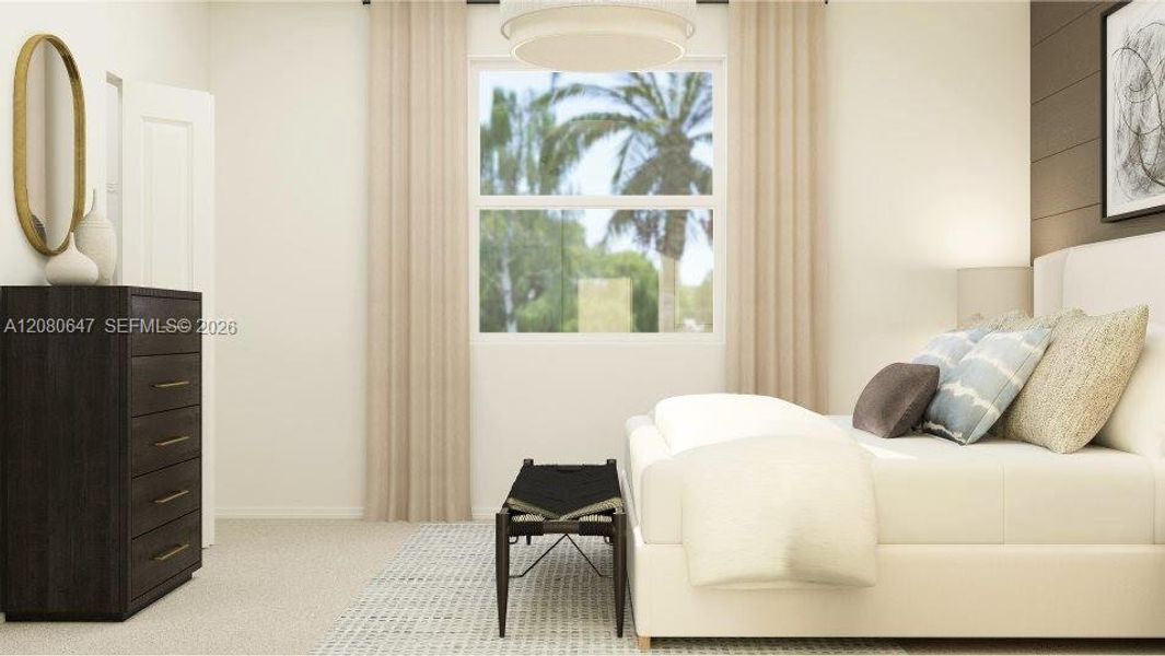 Furnished interior view inside a new home in Le Jardine, Florida City (Image 10).