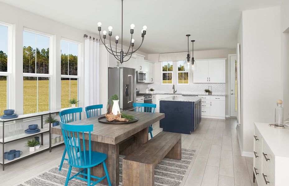 Representative furnished interior of a home built from the Lily 2 by Pulte Homes in Long Savanna, Charleston (Image 5).