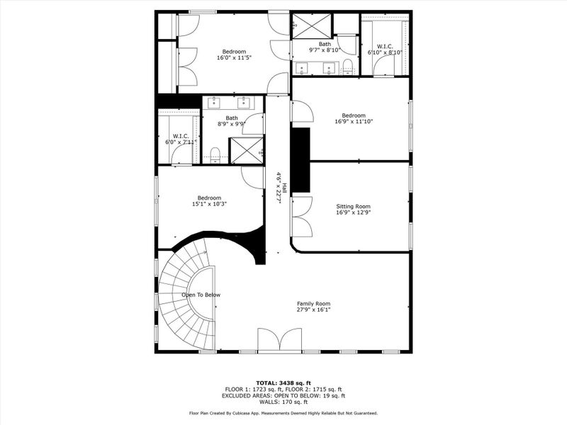 Second floor plan includes three bedrooms, two bathrooms, and a secondary living area. Second floor plan includes three bedrooms, two bathrooms, and a secondary living area.