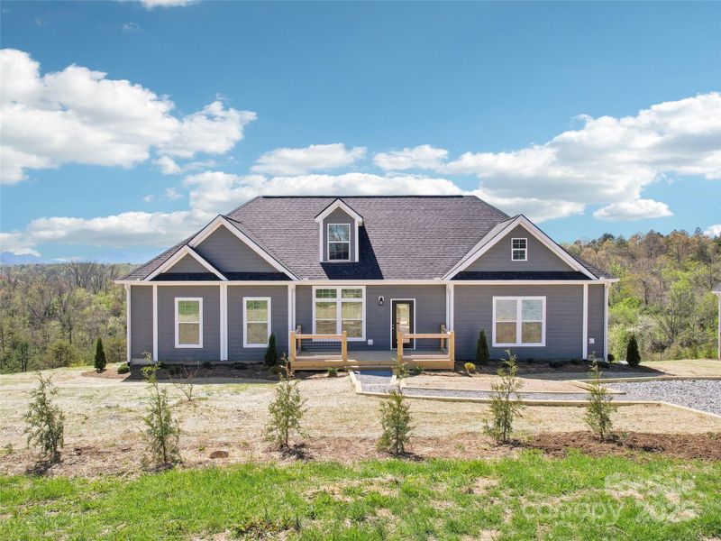 Front exterior of a new home in , Weaverville, NC, highlighting curb appeal (Image 16).