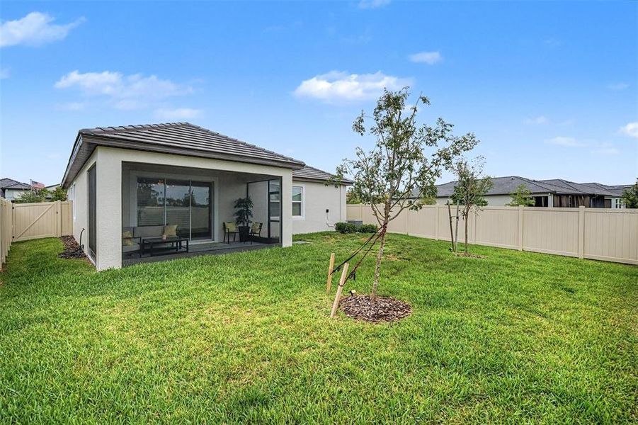 Exterior details and patio area of a home in Mirada Active Adult, San Antonio (Image 26).