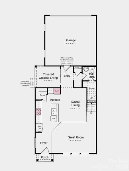 First Floor Plan - Additional Highlights Include: Gourmet kitchen, study in place of loft, ledge at primary shower, and extended laminate flooring at great room First Floor Plan - Additional Highlights Include: Gourmet kitchen, study in place of loft, ledge at primary shower, and extended laminate flooring at great room