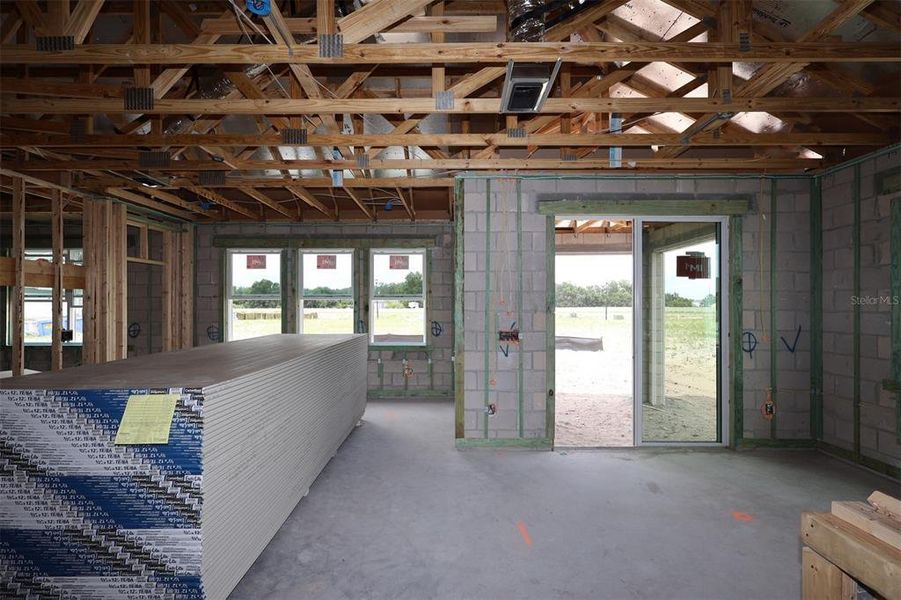 In-progress construction of a new home in Center Lake on the Park, St. Cloud, FL (Image 8). In-progress construction of a new home in Center Lake on the Park, St. Cloud, FL (Image 8).
