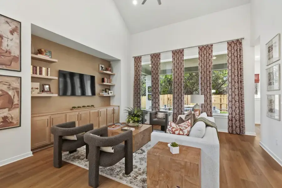 Representative Family Room - some options shown