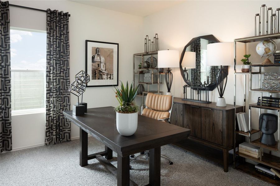 Furnished interior view inside a new home in Meadowlark Preserve: Claremont Collection, Pflugerville (Image 13).
