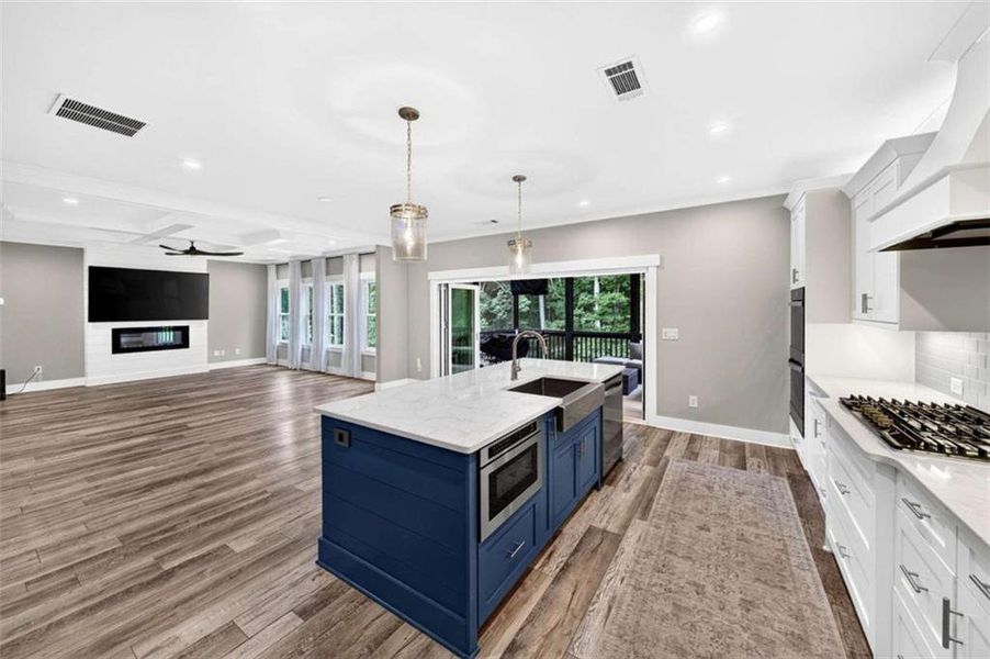 Furnished interior view inside a new home in , Hoschton (Image 52).