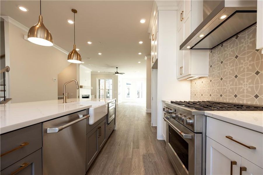 Furnished interior view inside a new home in Byers Park, Alpharetta (Image 14).