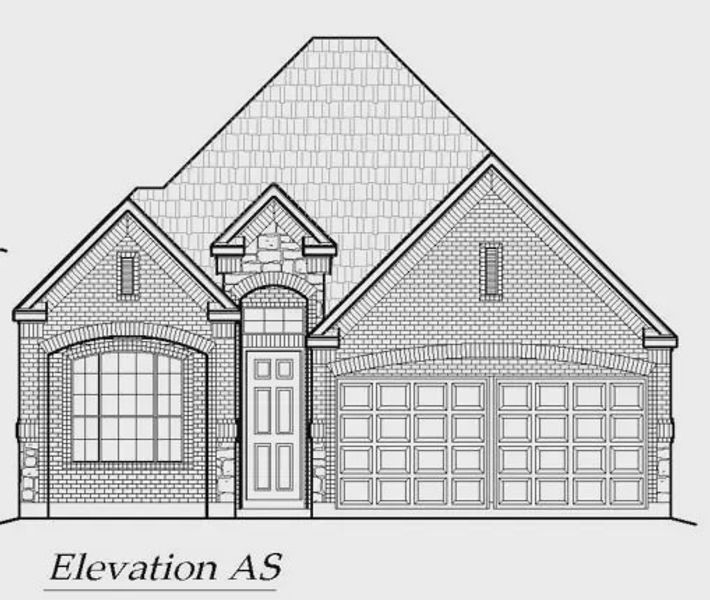 Exterior rendering of this home design in Summer Crest, Fort Worth, TX (Image 5).