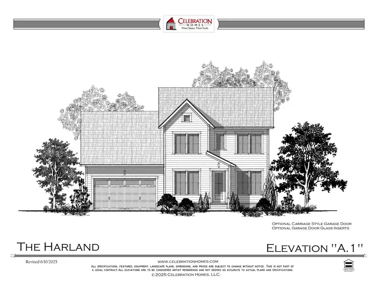 Representative rendering of the exterior for the Harland by Celebration Homes (Image 3).