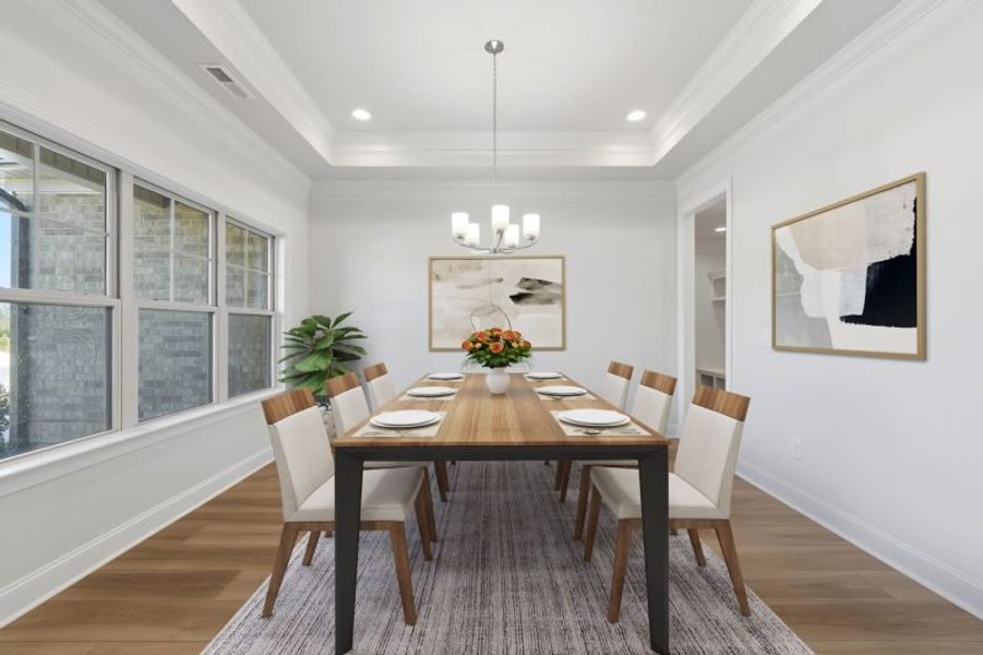 Representative furnished interior of a home built from the Cosmopolitan by Keystone Homes NC in Weybridge, Burlington (Image 19). Representative furnished interior of a home built from the Cosmopolitan by Keystone Homes NC in Weybridge, Burlington (Image 19).