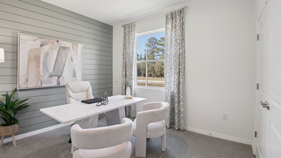 Furnished interior view inside a new home in Tartan Farms at Winding Oaks, Ocala (Image 12). Furnished interior view inside a new home in Tartan Farms at Winding Oaks, Ocala (Image 12).