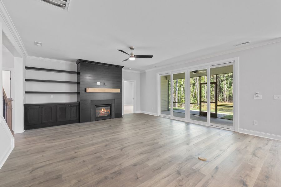 Representative unfurnished interior of a home built from the The Bradley by RobuckHomes in Baylee Ridge, Selma (Image 152). Representative unfurnished interior of a home built from the The Bradley by RobuckHomes in Baylee Ridge, Selma (Image 152).