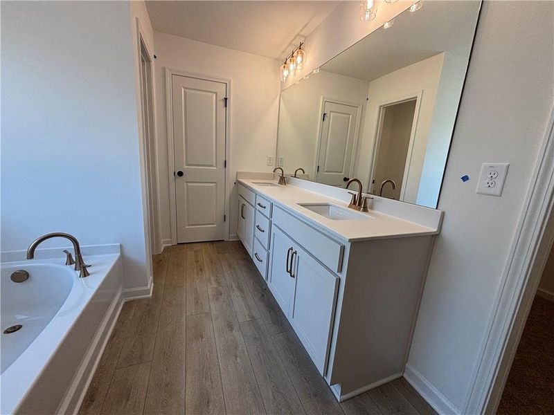 Furnished interior view inside a new home in Arbors at Richland Creek, Buford (Image 12).