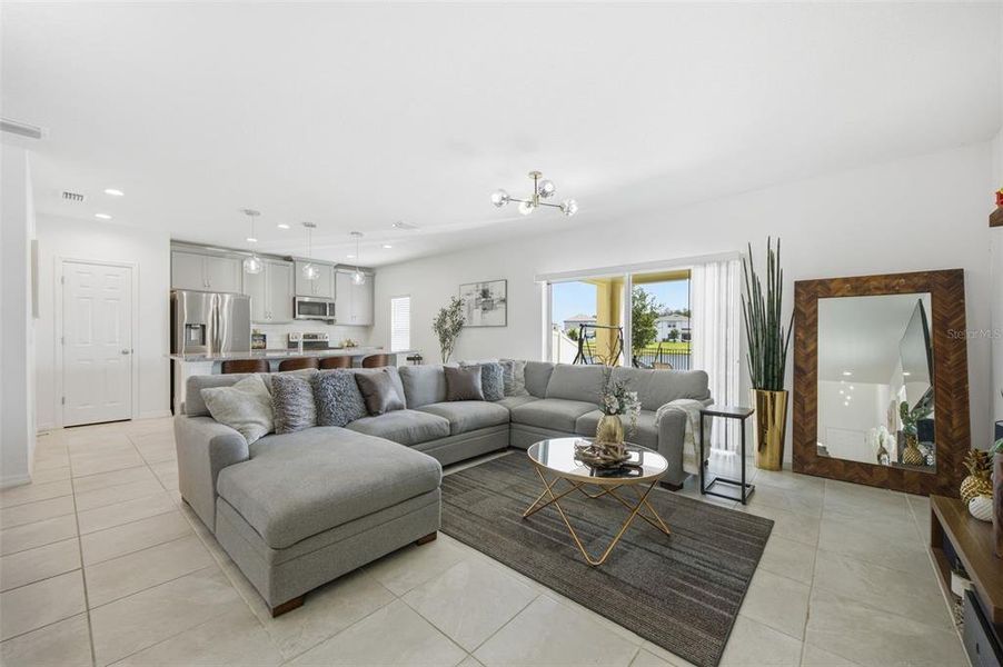 Furnished interior view inside a new home in , Kissimmee (Image 11). Furnished interior view inside a new home in , Kissimmee (Image 11).
