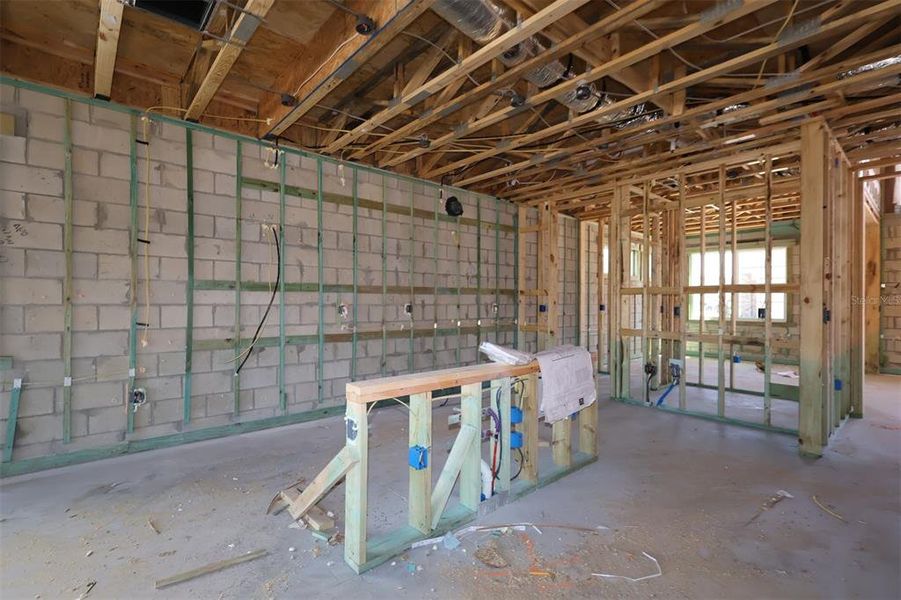 In-progress construction of a new home in Estates at Rivercrest, Sanford, FL (Image 10). In-progress construction of a new home in Estates at Rivercrest, Sanford, FL (Image 10).