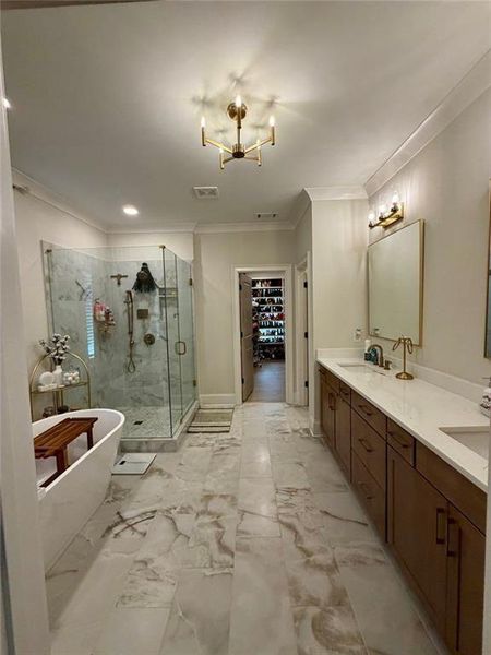 Furnished interior view inside a new home in , Marietta (Image 41).