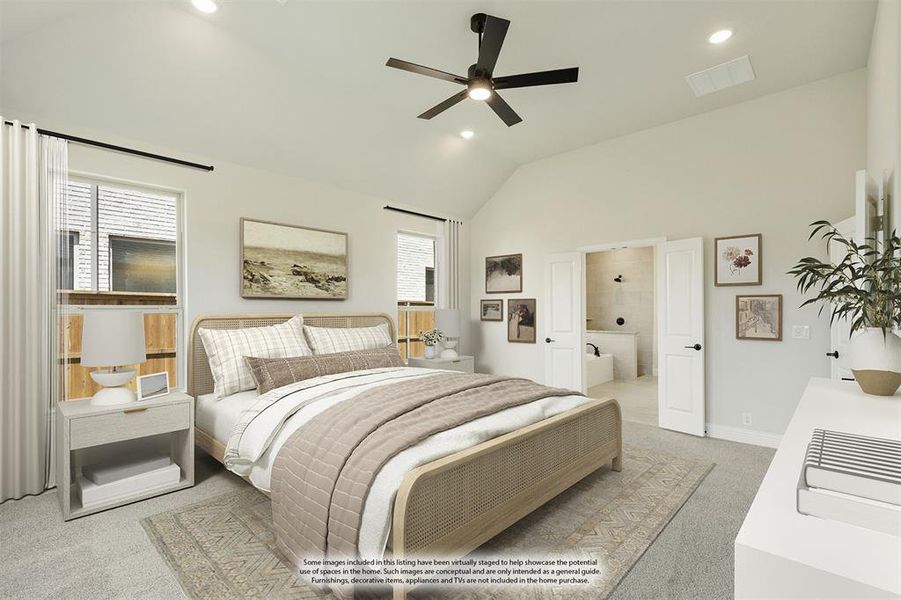 Furnished interior view inside a new home in Mockingbird Hills 60-65, Joshua (Image 13).