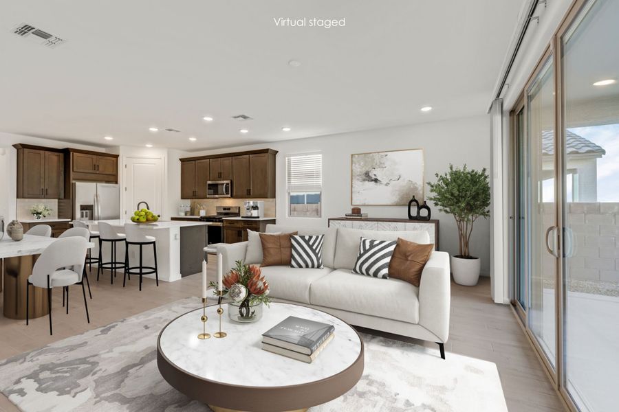 Furnished interior view inside a new home in Oasis At Rocking K, Vail (Image 3).