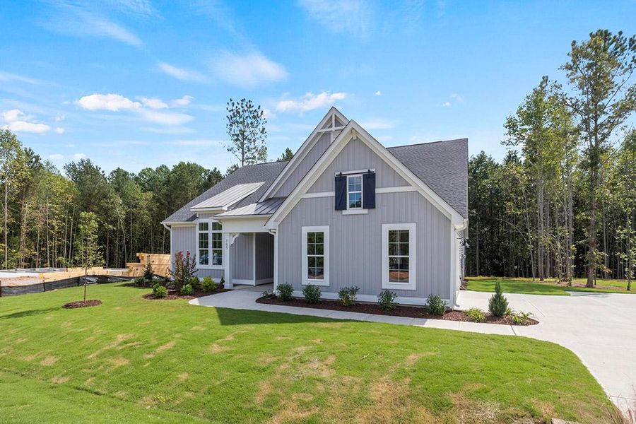 Representative exterior photo of a completed home built from the The Bradley by RobuckHomes in Baylee Ridge, Selma, NC (Image 40). Representative exterior photo of a completed home built from the The Bradley by RobuckHomes in Baylee Ridge, Selma, NC (Image 40).