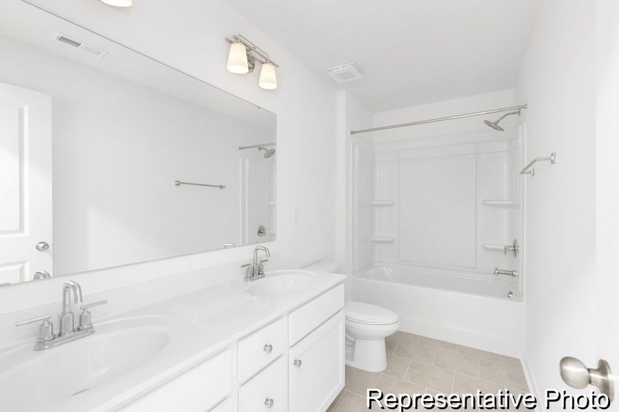 Furnished interior view inside a new home in Copper Ridge at Flowers Plantation, Clayton (Image 14).