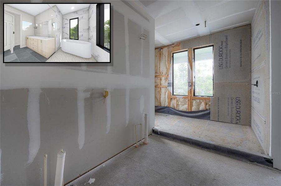 Furnished interior view inside a new home in , Tampa (Image 9). Furnished interior view inside a new home in , Tampa (Image 9).