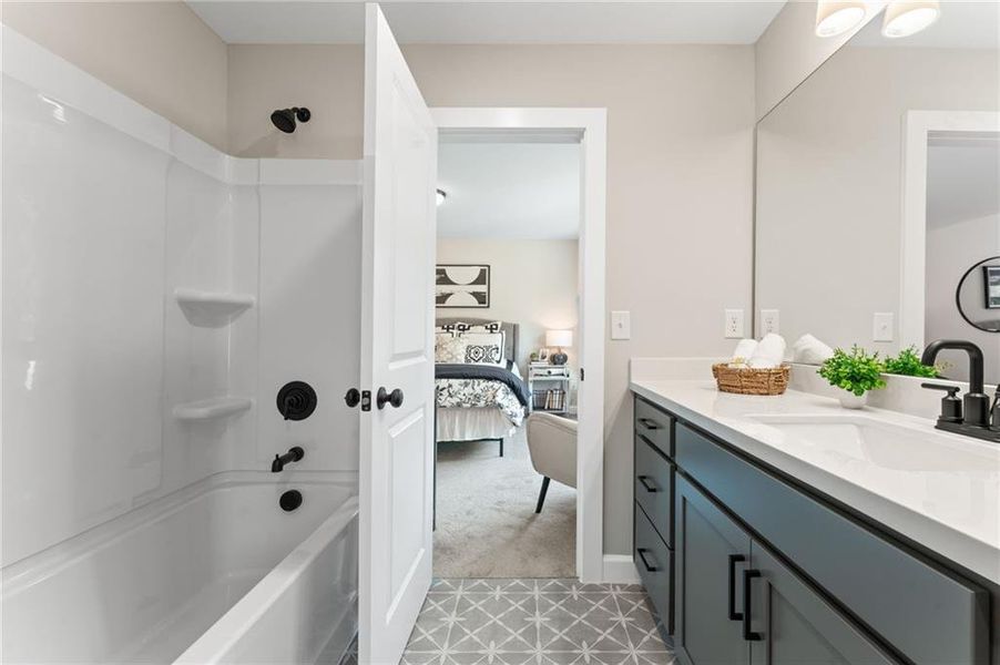 Furnished interior view inside a new home in Oak Valley Estates, Marietta (Image 21).