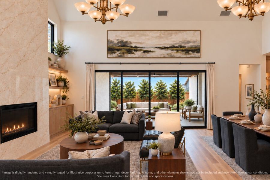 Representative furnished interior of a home built from the Carmel by Landon Homes in Fields - Brookside North, Frisco (Image 4).