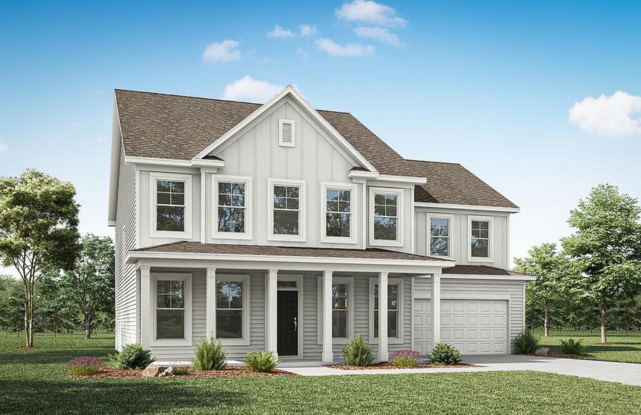 Representative exterior photo of a completed home built from the Colfax by Eastwood Homes in The Enclave at Laurelbrook, Sherrills Ford, NC (Image 10).