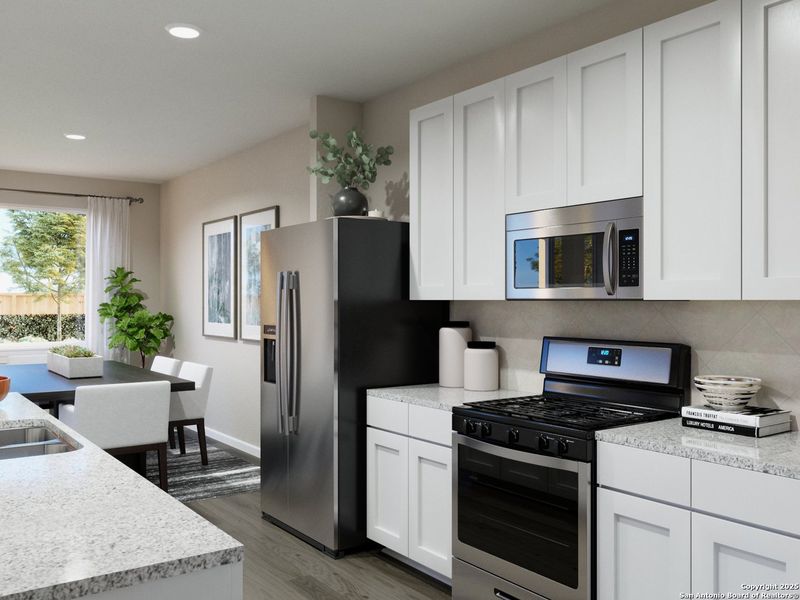 Furnished interior view inside a new home in Katzer Ranch, Converse (Image 5).