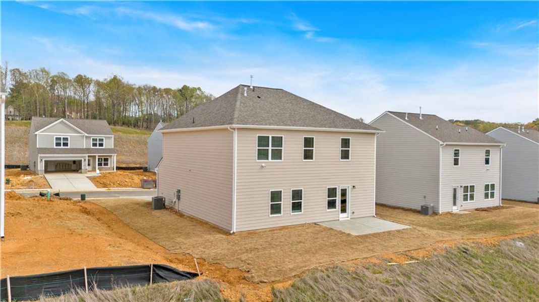 Exterior details and patio area of a home in , Rockmart (Image 4). Exterior details and patio area of a home in , Rockmart (Image 4).