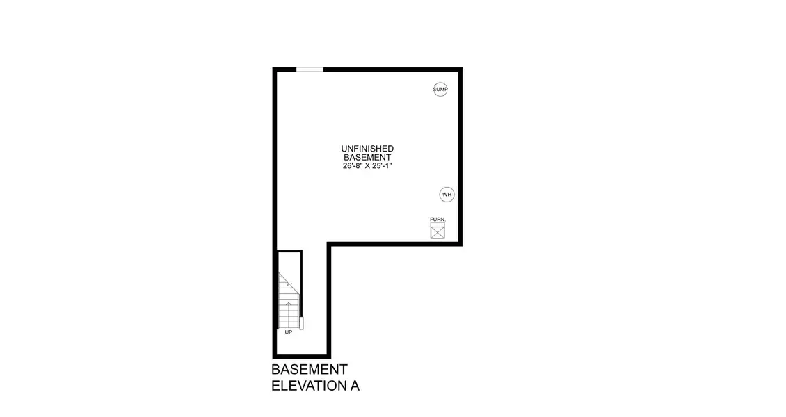 2D floor plan layout for the Marigold by Ryan Homes in Aspen Meadows, Hampton, GA (Image 1).
