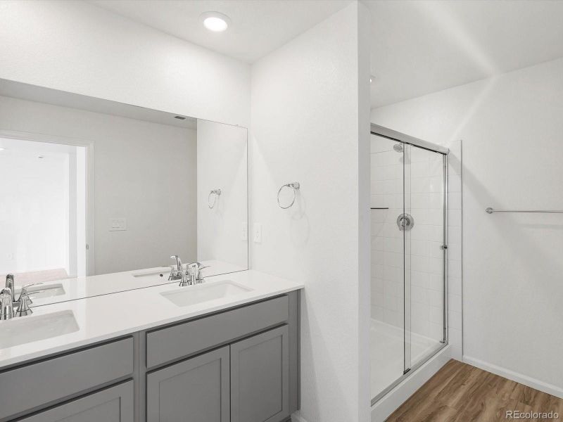 Furnished interior view inside a new home in Skyview at High Point, Aurora (Image 6).