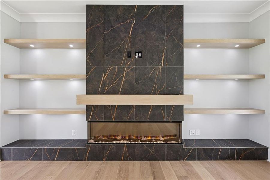 Furnished interior view inside a new home in , Braselton (Image 73).