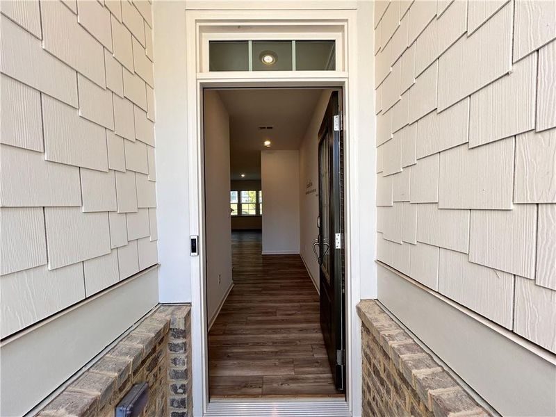 Exterior details and patio area of a home in , Suwanee (Image 24).