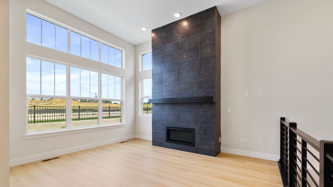 Furnished interior view inside a new home in Dillon Pointe - City, Broomfield (Image 9).